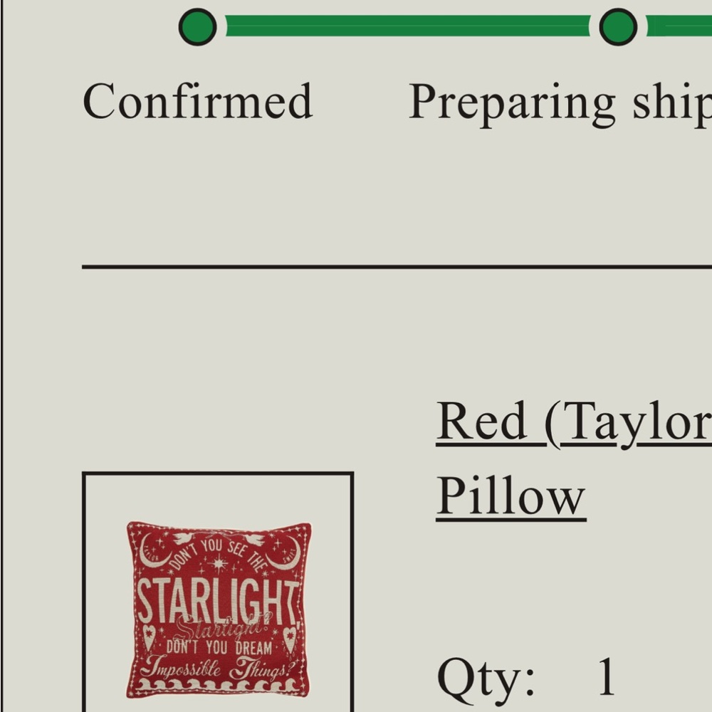 New Taylor Swift Starlight PillowSold Out